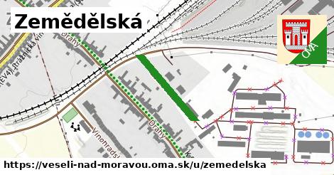 ilustrácia k Zemědělská, Veselí nad Moravou - 189 m