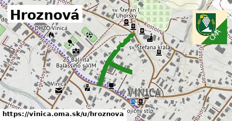 Hroznová, Vinica