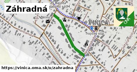 Záhradná, Vinica