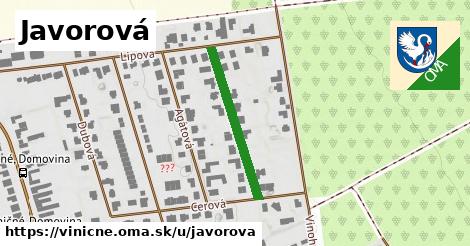 Javorová, Viničné