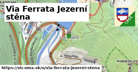 ilustrácia k Via Ferrata Jezerní stěna, Vír - 32 m
