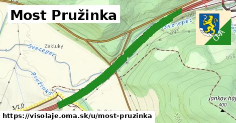 ilustrácia k Most Pružinka, Visolaje - 1,88 km