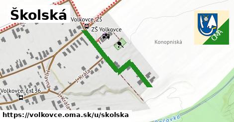 Školská, Volkovce