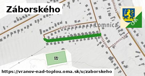 Záborského, Vranov nad Topľou