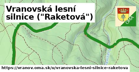 ilustrácia k Vranovská lesní silnice ("Raketová"), Vranov - 1,14 km