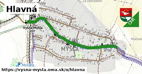 ilustrácia k Hlavná, Vyšná Myšľa - 1,08 km