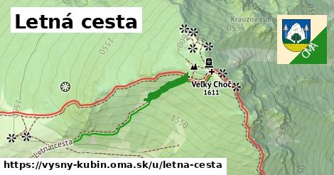 ilustrácia k Letná cesta, Vyšný Kubín - 105 m