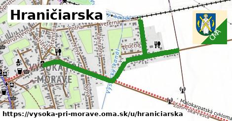 Hraničiarska, Vysoká pri Morave