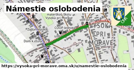 Námestie oslobodenia, Vysoká pri Morave