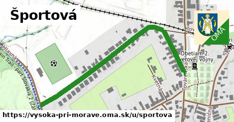 ilustrácia k Športová, Vysoká pri Morave - 631 m
