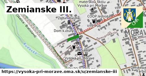 Zemianske III., Vysoká pri Morave