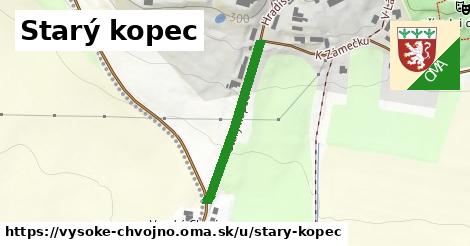 Starý kopec, Vysoké Chvojno