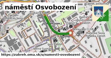 ilustrácia k náměstí Osvobození, Zábřeh - 220 m