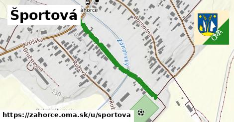 Športová, Záhorce