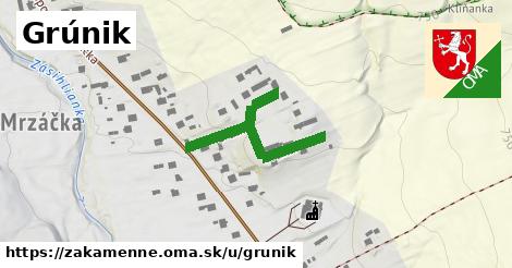 Grúnik, Zákamenné