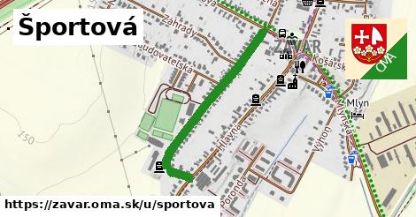 ilustrácia k Športová, Zavar - 0,72 km