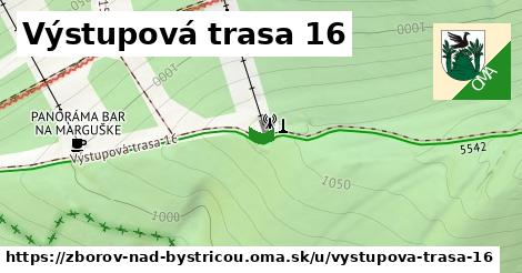 ilustrácia k Výstupová trasa 16, Zborov nad Bystricou - 37 m