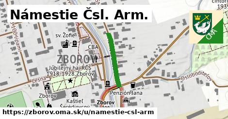 Námestie Čsl. Arm., Zborov