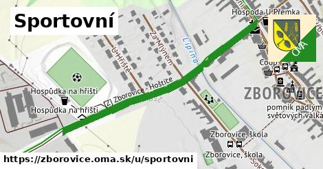 ilustrácia k Sportovní, Zborovice - 511 m