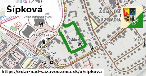 ilustrácia k Šípková, Žďár nad Sázavou - 399 m