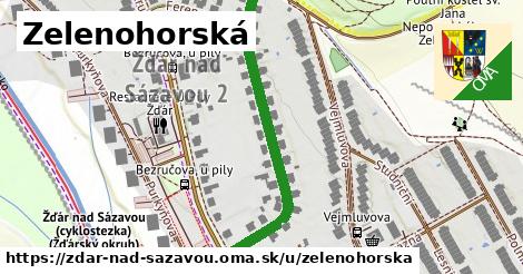 ilustrácia k Zelenohorská, Žďár nad Sázavou - 443 m