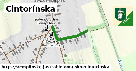 Cintorínska, Zemplínske Jastrabie