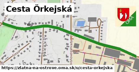 ilustrácia k Cesta Örkejská, Zlatná na Ostrove - 0,76 km