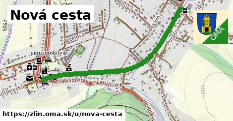 ilustrácia k Nová cesta, Zlín - 1,09 km