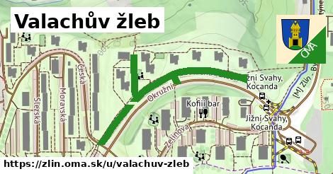 ilustrácia k Valachův žleb, Zlín - 509 m