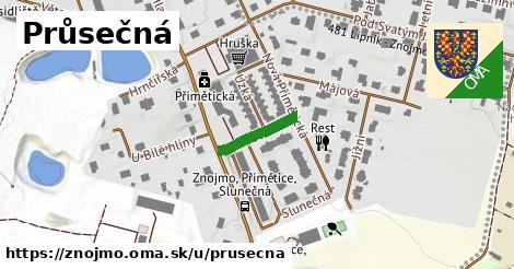 ilustrácia k Průsečná, Znojmo - 125 m