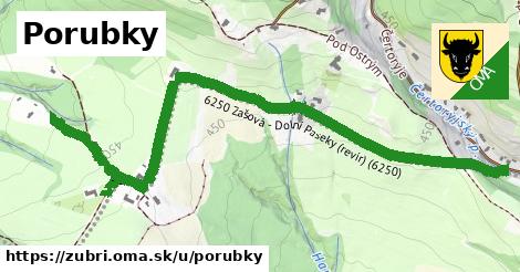 Porubky, Zubří