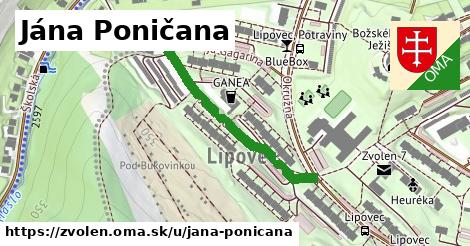 Jána Poničana, Zvolen