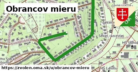 Obrancov mieru, Zvolen