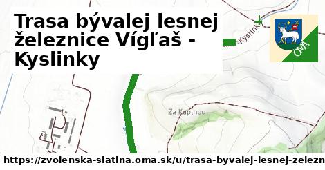 ilustrácia k Trasa bývalej lesnej železnice Vígľaš - Kyslinky, Zvolenská Slatina - 1,05 km