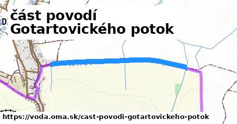 část povodí Gotartovického potok