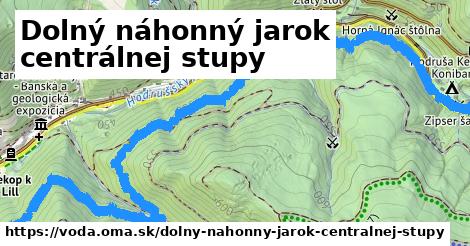 Dolný náhonný jarok centrálnej stupy