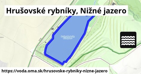 Hrušovské rybníky, Nižné jazero