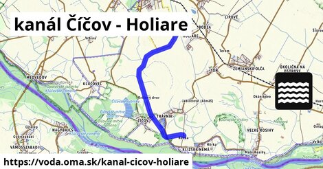 kanál Číčov - Holiare