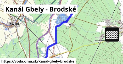 Kanál Gbely - Brodské