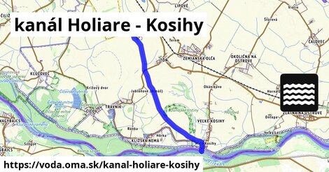 kanál Holiare - Kosihy