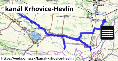 kanál Krhovice-Hevlín