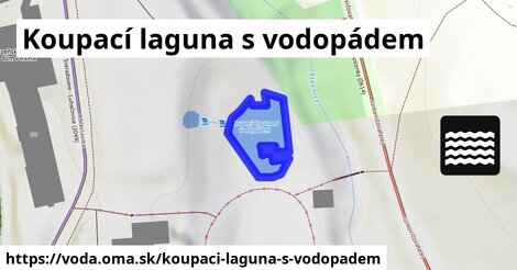 Koupací laguna s vodopádem