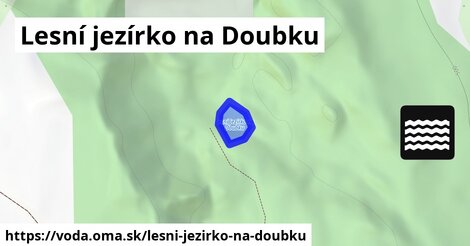 Lesní jezírko na Doubku