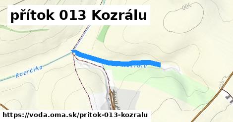 přítok 013 Kozrálu