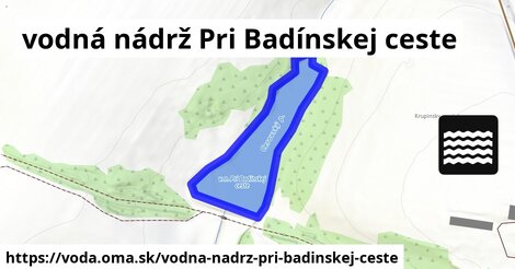 vodná nádrž Pri Badínskej ceste